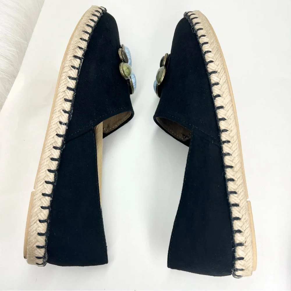 Style Co Women's Reevee Stitched-Trim Espadrille Flats Black 5M